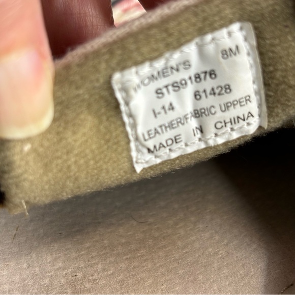 Sperry Top Siders Leather Canvas Boat Shoe Loafer Size 8M Fits Like 7.5M Navy - Picture 9 of 12